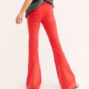 NWT Free People Flare Pull On Corduroy